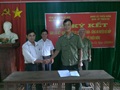 Đội an ninh, Công an huyện kết nghĩa Với Thôn Thiện Cư