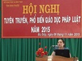 BÙ ĐỐP TỔ CHỨC HỘI NGHỊ PHỔ BIẾN PHÁP LUẬT 2015