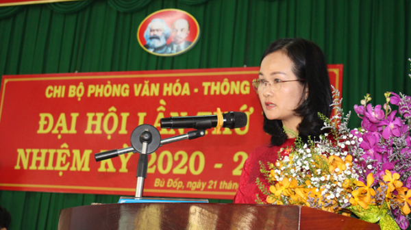 ĐẠI HỘI CHI BỘ PHÒNG VĂN HÓA – THÔNG TIN  NHIỆM KỲ 2020 – 2025
