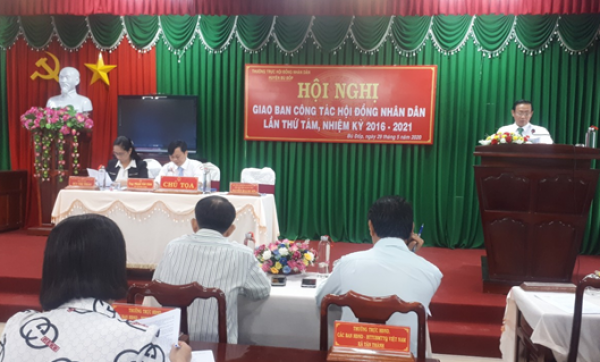 HỘI NGHỊ GIAO BAN CÔNG TÁC HĐND HUYỆN BÙ ĐỐP LẦN THỨ TÁM-NHIỆM KỲ 2016-2021