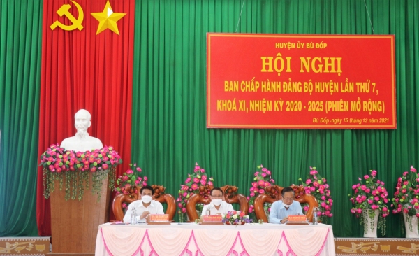 Hội nghị Ban chấp hành Đảng bộ huyện Bù Đốp phiên mở rộng