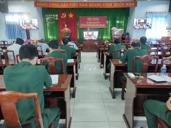 09 chuyên đề chuyên sâu về xử lý vi phạm hành chính được triển khai qua Hội nghị Trực tuyến tập huấn chuyên sâu về xử lý vi phạm hành chính năm 2021