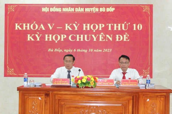 HĐND huyện Bù Đốp tổ chức kỳ họp thứ 10 (kỳ họp chuyên đề)