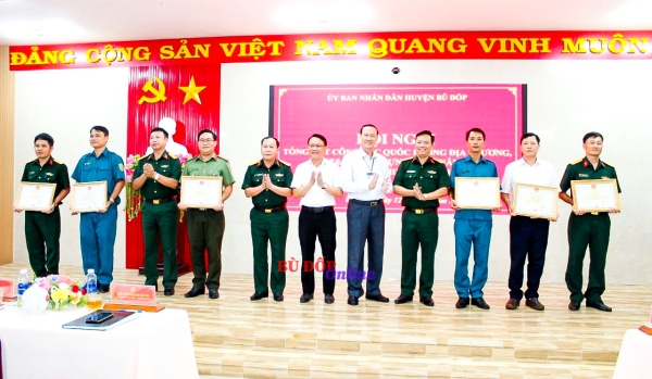 Bù đốp tổng kết công tác quốc phòng địa phương năm 2023