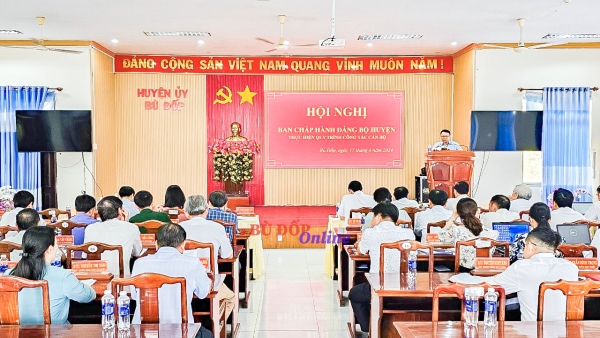 BÙ ĐỐP: THỰC HIỆN QUY TRÌNH CÔNG TÁC CÁN BỘ NHIỆM KỲ 2020-2025