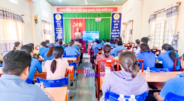 Hội nghị trực tuyến học tập Nghị quyết Đại hội XIII Công đoàn Việt Nam, Nghị quyết Đại hội XI Công đoàn tỉnh, nhiệm kỳ 2023 – 2028