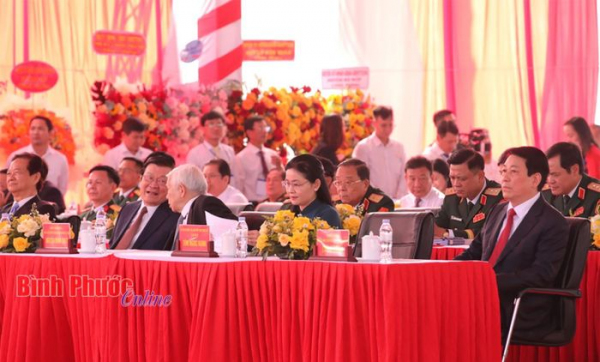 Chủ tịch nước Lương Cường dự lễ kỷ niệm 50 năm Ngày giải phóng tỉnh Bình Phước