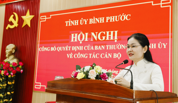 TỈNH UỶ BÌNH PHƯỚC: CÔNG BỐ QUYẾT ĐỊNH VỀ CÔNG TÁC CÁN BỘ TẠI HUYỆN BÙ ĐỐP