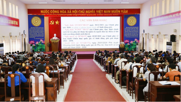 Bù Đốp: trên 200 đại biểu tham dự hội nghị tập huấn phòng chống bạo lực gia đình năm 2025.