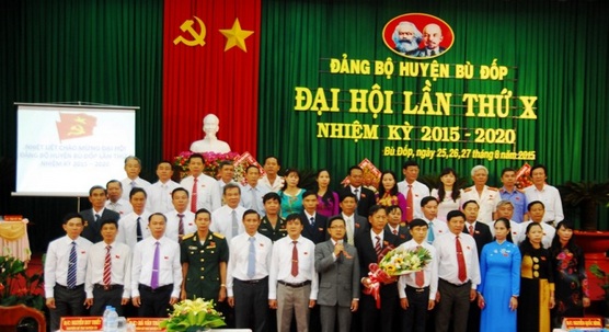Bế mạc Đại hội Đảng bộ huyện Bù Đốp lần thứ X, nhiệm kỳ 2015-2020