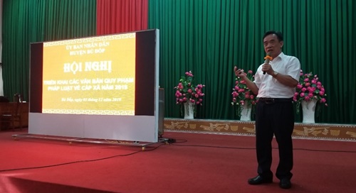 TẬP HUẤN VĂN BẢN QUY PHẠM PHÁP LUẬT VỀ CẤP XÃ NĂM 2019