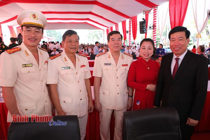 Các đại biểu dự Lễ kỷ niệm 50 năm Ngày giải phóng tỉnh Bình Phước (23-3-1975 - 23-3-2025)